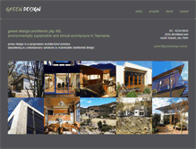 Tablet Screenshot of greendesign.net.au